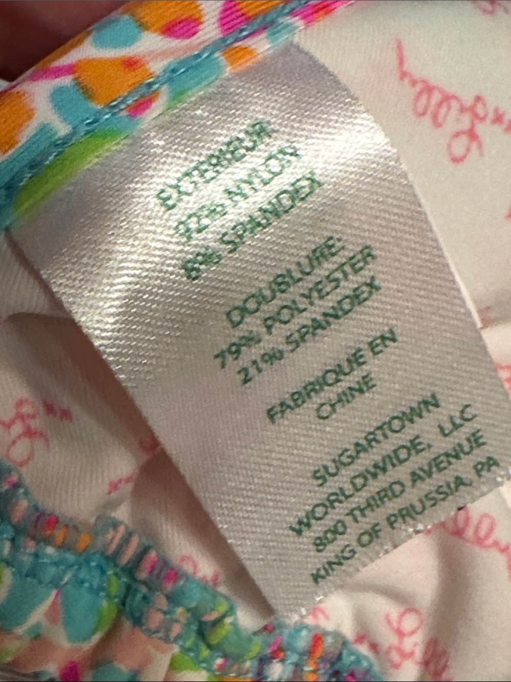 Lilly Pulitzer Splash Dance Multicolor Tropical Print String Bikini - Picture 5 of 11